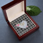 Scotstee Shop - To My Beautiful Girlfriend Valentine Necklace Clan Glendinning Tartan Gift for Girlfriend Everlasting Love Necklace