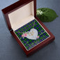 Scotstee Shop - To My Beautiful Girlfriend Valentine Necklace Clan Gordon Tartan Gift for Girlfriend Everlasting Love Necklace