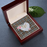 Gift To My Beautiful Girlfriend Valentine Necklace For Soulmate Anniversary Clan MacLaren Weathered Tartan Everlasting Love Necklace,valentine necklace, necklace girlfriend, necklace for wife, cute necklaces for girlfriend, jewelry for girlfriend, to my soulmate necklace, to my future wife necklace,