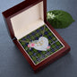 Scotstee Shop - To My Beautiful Girlfriend Valentine Necklace Clan Ferguson Tartan Gift for Girlfriend Everlasting Love Necklace