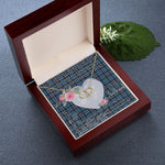 Scotstee Shop - To My Beautiful Girlfriend Valentine Necklace Clan Earl Of St Andrews Tartan Gift for Girlfriend Everlasting Love Necklace