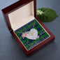 Scotstee Shop - To My Beautiful Girlfriend Valentine Necklace Clan Graham Of Menteith Modern Tartan Gift for Girlfriend Everlasting Love Necklace
