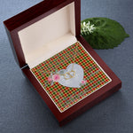 Scotstee Shop - To My Beautiful Girlfriend Valentine Necklace Clan Gibbs Tartan Gift for Girlfriend Everlasting Love Necklace