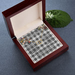 To My Beautiful Soulmate Necklace In Your Eyes I Have Found My Home Clan Erskine Black and White Tartan Everlasting Love Necklace