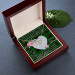 Gift To My Beautiful Girlfriend Valentine Necklace For Soulmate Anniversary Clan Orrock Tartan Everlasting Love Necklace,valentine necklace, necklace girlfriend, necklace for wife, cute necklaces for girlfriend, jewelry for girlfriend, to my soulmate necklace, to my future wife necklace,