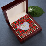 Scotstee Shop - To My Beautiful Girlfriend Valentine Necklace Clan Butter Tartan Gift for Girlfriend Everlasting Love Necklace