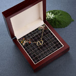 To My Beautiful Soulmate Necklace In Your Eyes I Have Found My Home Clan Navy Dress Blue Tartan Everlasting Love Necklace