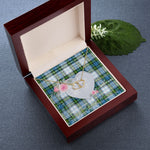 Gift To My Beautiful Girlfriend Valentine Necklace For Soulmate Anniversary Clan Campbell Dress Tartan Everlasting Love Necklace,valentine necklace, necklace girlfriend, necklace for wife, cute necklaces for girlfriend, jewelry for girlfriend, to my soulmate necklace, to my future wife necklace,