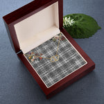 To My Beautiful Soulmate Necklace In Your Eyes I Have Found My Home Clan Douglas Grey Modern Tartan Forever Love Necklace Tartan Gift for Girlfriend Everlasting Love Necklace