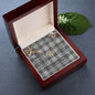 To My Beautiful Soulmate Necklace In Your Eyes I Have Found My Home Clan Douglas Grey Modern Tartan Forever Love Necklace Tartan Gift for Girlfriend Everlasting Love Necklace