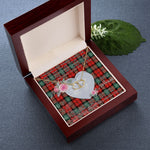 Scotstee Shop - To My Beautiful Girlfriend Valentine Necklace Clan Kerr Ancient Tartan Gift for Girlfriend Everlasting Love Necklace