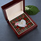 Scotstee Shop - To My Beautiful Girlfriend Valentine Necklace Clan Gregor Tartan Gift for Girlfriend Everlasting Love Necklace