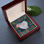 Scotstee Shop - To My Beautiful Girlfriend Valentine Necklace Clan Aiton Ancient Tartan Gift for Girlfriend Everlasting Love Necklace