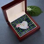 Scotstee Shop - To My Beautiful Girlfriend Valentine Necklace Clan Baillie Tartan Gift for Girlfriend Everlasting Love Necklace