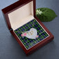 Scotstee Shop - To My Beautiful Girlfriend Valentine Necklace Clan Baillie Tartan Gift for Girlfriend Everlasting Love Necklace
