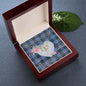 Gift To My Beautiful Girlfriend Valentine Necklace For Soulmate Anniversary Clan MacKay Blue Tartan Everlasting Love Necklace,valentine necklace, necklace girlfriend, necklace for wife, cute necklaces for girlfriend, jewelry for girlfriend, to my soulmate necklace, to my future wife necklace,