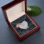 Gift To My Beautiful Girlfriend Valentine Necklace For Soulmate Anniversary Clan Rose Hunting Modern Tartan Everlasting Love Necklace,valentine necklace, necklace girlfriend, necklace for wife, cute necklaces for girlfriend, jewelry for girlfriend, to my soulmate necklace, to my future wife necklace,