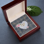 Gift To My Beautiful Girlfriend Valentine Necklace For Soulmate Anniversary Clan MacDowall Tartan Everlasting Love Necklace,valentine necklace, necklace girlfriend, necklace for wife, cute necklaces for girlfriend, jewelry for girlfriend, to my soulmate necklace, to my future wife necklace,