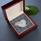 Gift To My Beautiful Girlfriend Valentine Necklace For Soulmate Anniversary Clan MacDowall Tartan Everlasting Love Necklace,valentine necklace, necklace girlfriend, necklace for wife, cute necklaces for girlfriend, jewelry for girlfriend, to my soulmate necklace, to my future wife necklace,
