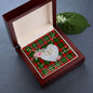 Scotstee Shop - To My Beautiful Girlfriend Valentine Necklace Clan Blackstock Tartan Gift for Girlfriend Everlasting Love Necklace