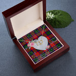 Gift To My Beautiful Girlfriend Valentine Necklace For Soulmate Anniversary Clan Wauchope Tartan Everlasting Love Necklace,valentine necklace, necklace girlfriend, necklace for wife, cute necklaces for girlfriend, jewelry for girlfriend, to my soulmate necklace, to my future wife necklace,