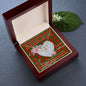 Scotstee Shop - To My Beautiful Girlfriend Valentine Necklace Clan Burnett Tartan Gift for Girlfriend Everlasting Love Necklace