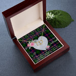 Gift To My Beautiful Girlfriend Valentine Necklace For Soulmate Anniversary Clan Urquhart Tartan Everlasting Love Necklace,valentine necklace, necklace girlfriend, necklace for wife, cute necklaces for girlfriend, jewelry for girlfriend, to my soulmate necklace, to my future wife necklace,