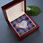Gift To My Beautiful Girlfriend Valentine Necklace For Soulmate Anniversary Clan Rutherford Tartan Everlasting Love Necklace,valentine necklace, necklace girlfriend, necklace for wife, cute necklaces for girlfriend, jewelry for girlfriend, to my soulmate necklace, to my future wife necklace,