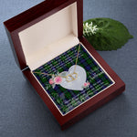 Scotstee Shop - To My Beautiful Girlfriend Valentine Necklace Clan Donnachaidh Robertson Tartan Gift for Girlfriend Everlasting Love Necklace