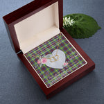 Gift To My Beautiful Girlfriend Valentine Necklace For Soulmate Anniversary Clan Clephane Tartan Everlasting Love Necklace,valentine necklace, necklace girlfriend, necklace for wife, cute necklaces for girlfriend, jewelry for girlfriend, to my soulmate necklace, to my future wife necklace,