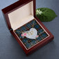 Scotstee Shop - To My Beautiful Girlfriend Valentine Necklace Clan Fraser Hunting Ancient Tartan Gift for Girlfriend Everlasting Love Necklace