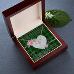 Gift To My Beautiful Girlfriend Valentine Necklace For Soulmate Anniversary Clan Lundin Tartan Everlasting Love Necklace,valentine necklace, necklace girlfriend, necklace for wife, cute necklaces for girlfriend, jewelry for girlfriend, to my soulmate necklace, to my future wife necklace,