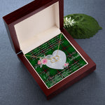 Scotstee Shop - To My Beautiful Girlfriend Valentine Necklace Clan Kirkcaldy Tartan Gift for Girlfriend Everlasting Love Necklace