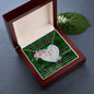 Scotstee Shop - To My Beautiful Girlfriend Valentine Necklace Clan Kirkcaldy Tartan Gift for Girlfriend Everlasting Love Necklace