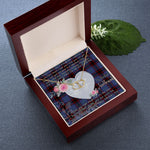 Gift To My Beautiful Girlfriend Valentine Necklace For Soulmate Anniversary Clan Rutherford Hunting Tartan Everlasting Love Necklace,valentine necklace, necklace girlfriend, necklace for wife, cute necklaces for girlfriend, jewelry for girlfriend, to my soulmate necklace, to my future wife necklace,