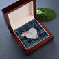 Scotstee Shop - To My Beautiful Girlfriend Valentine Necklace Clan Grewar Tartan Gift for Girlfriend Everlasting Love Necklace
