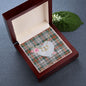 Gift To My Beautiful Girlfriend Valentine Necklace For Soulmate Anniversary Clan MacDuff Dress Ancient Tartan Everlasting Love Necklace,valentine necklace, necklace girlfriend, necklace for wife, cute necklaces for girlfriend, jewelry for girlfriend, to my soulmate necklace, to my future wife necklace,