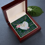 Gift To My Beautiful Girlfriend Valentine Necklace For Soulmate Anniversary Clan Stewart Hunting Modern Tartan Everlasting Love Necklace,valentine necklace, necklace girlfriend, necklace for wife, cute necklaces for girlfriend, jewelry for girlfriend, to my soulmate necklace, to my future wife necklace,