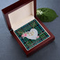 Scotstee Shop - To My Beautiful Girlfriend Valentine Necklace Clan Kirkpatrick Tartan Gift for Girlfriend Everlasting Love Necklace