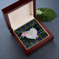 Scotstee Shop - To My Beautiful Girlfriend Valentine Necklace Clan Dundas Tartan Gift for Girlfriend Everlasting Love Necklace