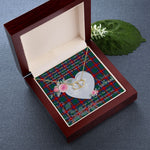 Gift To My Beautiful Girlfriend Valentine Necklace For Soulmate Anniversary Clan Jardine Dress Tartan Everlasting Love Necklace