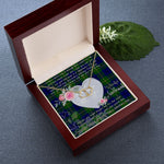 Gift To My Beautiful Girlfriend Valentine Necklace For Soulmate Anniversary Clan Johnson Tartan Everlasting Love Necklace