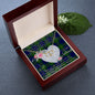 Gift To My Beautiful Girlfriend Valentine Necklace For Soulmate Anniversary Clan Johnson Tartan Everlasting Love Necklace