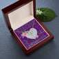 Gift To My Beautiful Girlfriend Valentine Necklace For Soulmate Anniversary Clan Jackson Tartan Everlasting Love Necklace