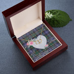 Gift To My Beautiful Girlfriend Valentine Necklace For Soulmate Anniversary Clan MacRae Hunting Modern Tartan Everlasting Love Necklace,valentine necklace, necklace girlfriend, necklace for wife, cute necklaces for girlfriend, jewelry for girlfriend, to my soulmate necklace, to my future wife necklace,
