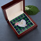 Scotstee Shop - To My Beautiful Girlfriend Valentine Necklace Clan Abercrombie Tartan Gift for Girlfriend Everlasting Love Necklace