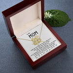 Mom Necklace Gift - To My Mom Necklace - Thank You For Giving Me The Best Things In Life, Mother's Day Everlasting Love Necklace