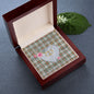 Scotstee Shop - To My Beautiful Girlfriend Valentine Necklace Clan Grant of Auchnarrow Tartan Gift for Girlfriend Everlasting Love Necklace