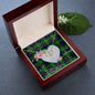 Scotstee Shop - To My Beautiful Girlfriend Valentine Necklace Clan Donald MacDonald Tartan Gift for Girlfriend Everlasting Love Necklace