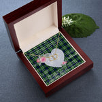 Scotstee Shop - To My Beautiful Girlfriend Valentine Necklace Clan Blackadder Tartan Gift for Girlfriend Everlasting Love Necklace